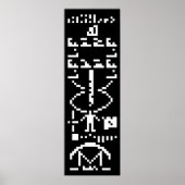 Arecibo Binary Message 1974 Poster (Vorne)
