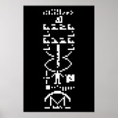 Arecibo Binary Message 1974 Poster (Vorne)