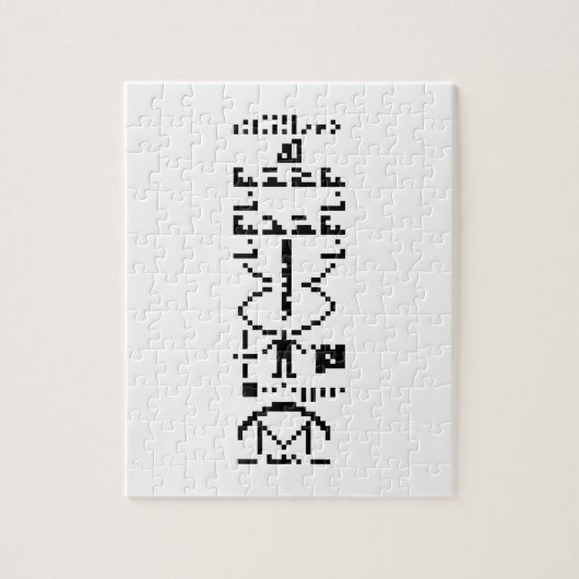 Arecibo Binary Message 1974 Puzzle (Vertikal)