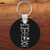 Arecibo Binary Message 1974 Schlüsselanhänger (Vorderseite)