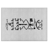 Arecibo Binary Message 1974 Schneidebrett (Vorderseite)