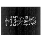Arecibo Binary Message 1974 Schneidebrett (Vorderseite)