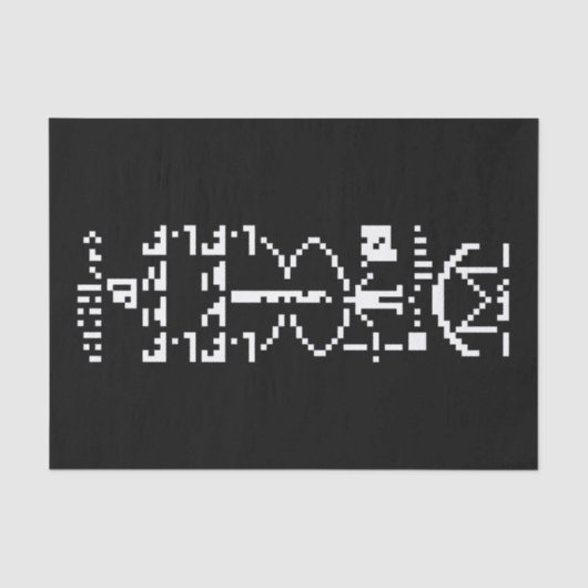 Arecibo Binary Message 1974 Seidenpapier (Vorderseite)