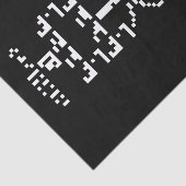 Arecibo Binary Message 1974 Seidenpapier (Ausschnitt)