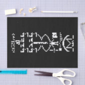 Arecibo Binary Message 1974 Seidenpapier (Handwerk)