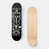 Arecibo Binary Message 1974 Skateboard (Vorderseite)