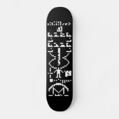 Arecibo Binary Message 1974 Skateboard (Vorderseite)