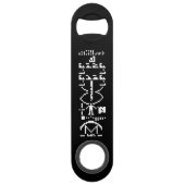 Arecibo Binary Message 1974 Speedflaschenöffner (Rückseite)