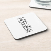 Arecibo Binary Message 1974 Untersetzer (Linke Seite)