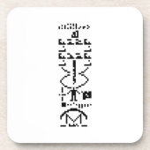 Arecibo Binary Message 1974 Untersetzer (Vorderseite)