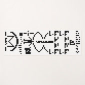 Arecibo Binary Message 1974 Yogamatte (Vorderseite (Horizontal))
