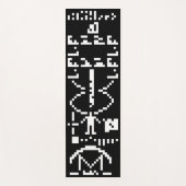 Arecibo Binary Message 1974 Yogamatte (Vorderseite)