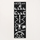 Arecibo Binary Message 1974 Yogamatte (Rückseite)