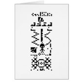 Arecibo Binary Message Repcard (Vorne)