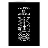 Arecibo Binary Message Repcard (Vorne)