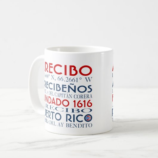 Arecibo, Puerto Rico Kaffeetasse (Vorderseite Links)