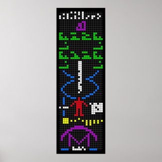 Arecibo-Wissenschaft außerirdische Alien Poster