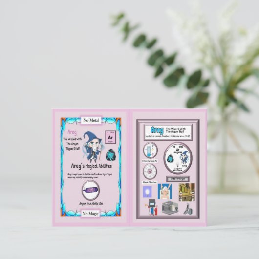 Areg - Assistent Argon Postkarte (Stehend Vorderseite)