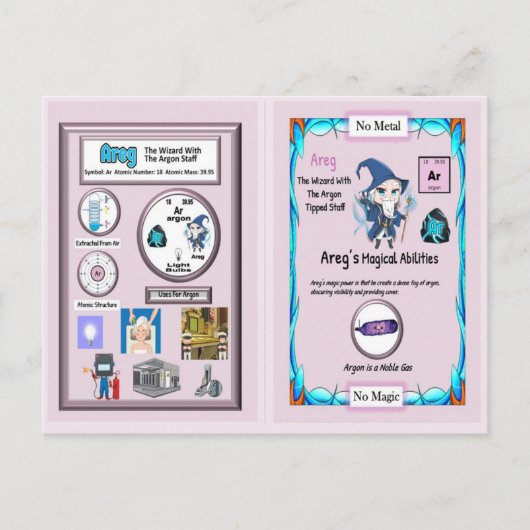 Areg - Assistent Argon Postkarte (Vorderseite)