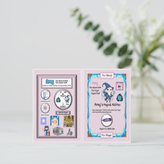 Areg - Assistent Argon Postkarte (Stehend Vorderseite)