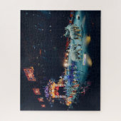 Arena der Drei-Ring-Circus-Elefanten Puzzle (Vertikal)