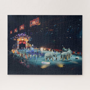 Arena der Drei-Ring-Circus-Elefanten Puzzle
