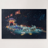 Arena der Drei-Ring-Circus-Elefanten Puzzle (Horizontal)