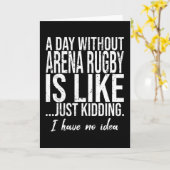 Arena Rugby Sportgeschenk Karte (Gelbe Blume)