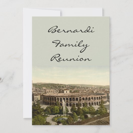 Arena, Verona, Italien Einladung (Vorderseite)