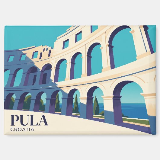 Arena von Pula Kroatien Magnet (Vorderseite)