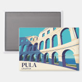Arena von Pula Kroatien Magnet (Vorderseite/Rückseite)