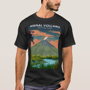 Arenal-Vulkan Costa Rica Nationalpark bei Nacht T-Shirt