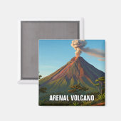 Arenal Vulkan Costra Rica Travel Magnet (Vorderseite/Rückseite)