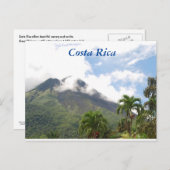 Arenal Vulkan, Grüne Viper in Costa Rica Postcard Postkarte (Vorne/Hinten)