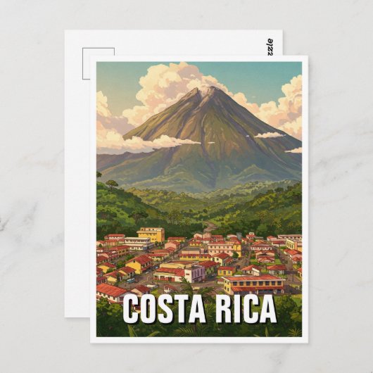 Arenal Vulkan La Fortuna Costra Rica Postkarte (Vorne/Hinten)