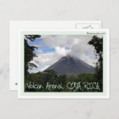 Arenal-Vulkan Postkarte (Vorne/Hinten)