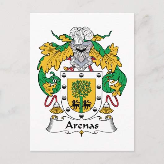 Arenas Familienwappen Postkarte (Vorderseite)