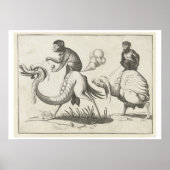 Arent van Boltens "Monster Ridden by Apes" Poster (Vorne)