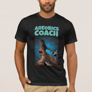 AREOBICS COACH MEN'S GROSSE BOTTOMED SCHÖNHEIT T - T-Shirt