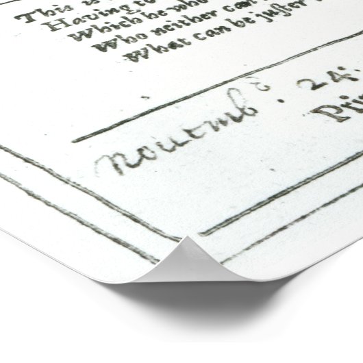 Areopagitica' eine Rede von John Milton Poster (Ecke)