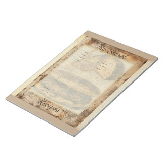 Arepa Bread Ephemera Collage Art Notizblock