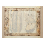 Arepa-Brot-Ephemera-Collage-Kunst Notizblock (Vorderseite)