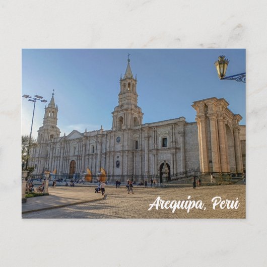 Arequipa, Perú, Catedral Basílica de Arequipa Postkarte (Vorderseite)