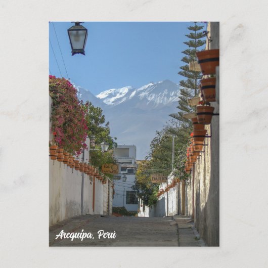 Arequipa, Perú, Chanchani Street View Postkarte (Vorderseite)