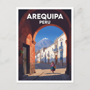 Arequipa Peru Geschenk Postkarte