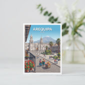 Arequipa Peru Geschenk Postkarte (Stehend Vorderseite)