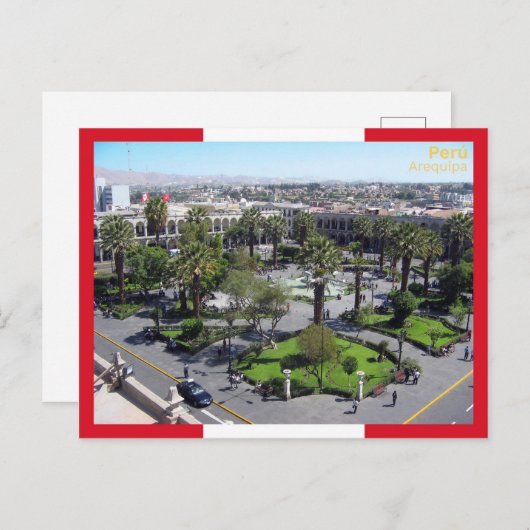Arequipa - Peru Postkarte (Vorne/Hinten)
