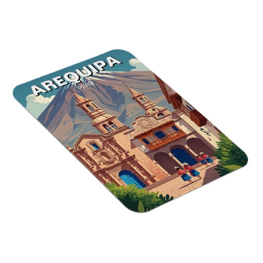 Arequipa Peru Travel Magnet (Rechte Seite)