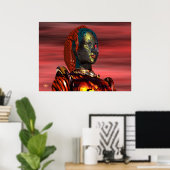 ARES CYBORGPORTRAIT, SONNENGESCHÄFTE, Science Fict Poster (Heimbüro)