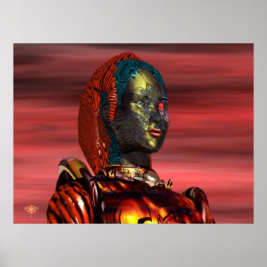 ARES CYBORGPORTRAIT, SONNENGESCHÄFTE, Science Fict Poster (Vorne)